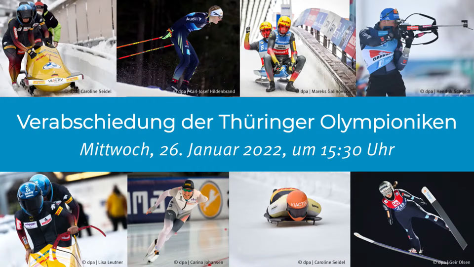 Collage der Thüringer Olympioniken