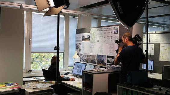 Fotoshooting bei den bw-architekten