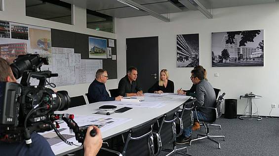 Dreharbeiten bei den bw-architekten